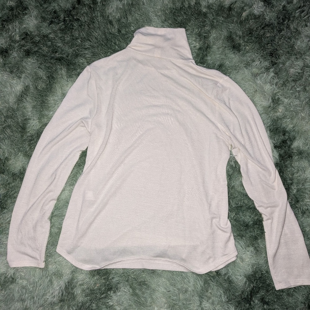 Banana Republic White Turtleneck Sweater